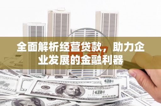 长丰全面解析经营贷款，助力企业发展的金融利器