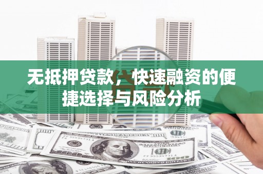 长丰无抵押贷款，快速融资的便捷选择与风险分析