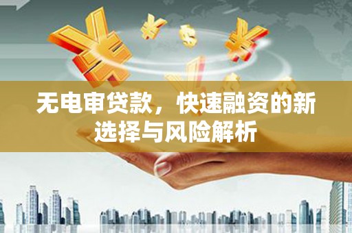 长丰无电审贷款，快速融资的新选择与风险解析