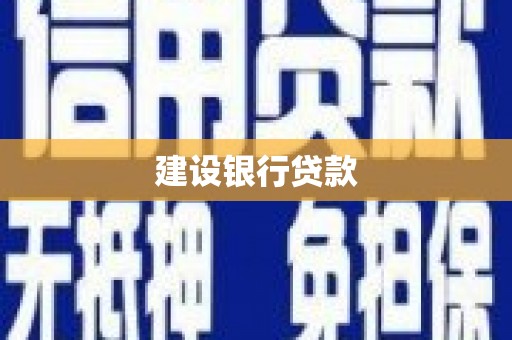 长丰建设银行贷款