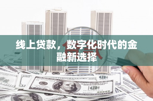 长丰线上贷款，数字化时代的金融新选择