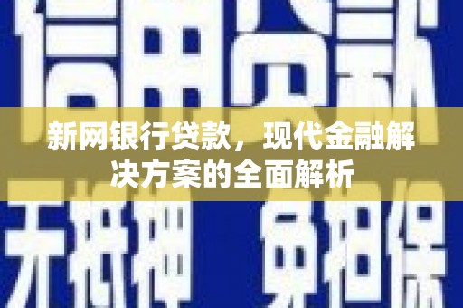 长丰新网银行贷款，现代金融解决方案的全面解析