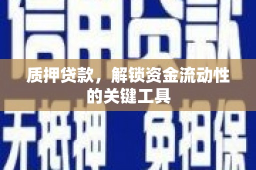 长丰质押贷款，解锁资金流动性的关键工具