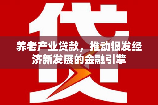 长丰养老产业贷款，推动银发经济新发展的金融引擎