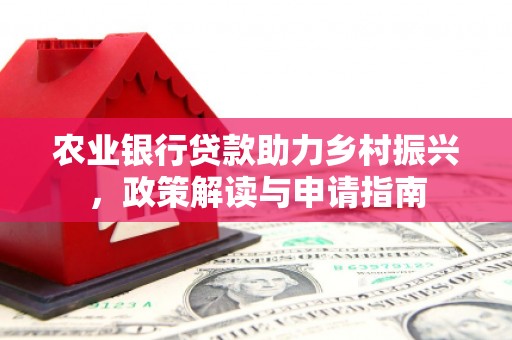 长丰农业银行贷款助力乡村振兴，政策解读与申请指南