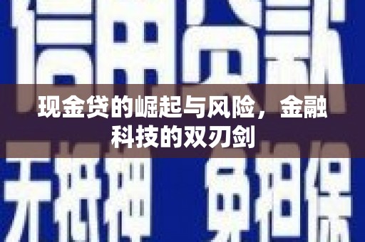 长丰现金贷的崛起与风险，金融科技的双刃剑